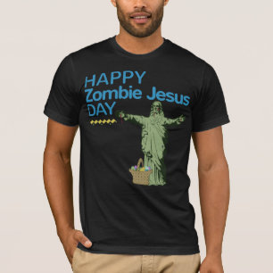 Camiseta Día feliz de Jesús del zombi