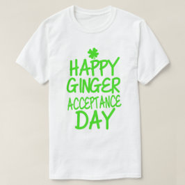 Camiseta Día feliz de la aceptación del jengibre
