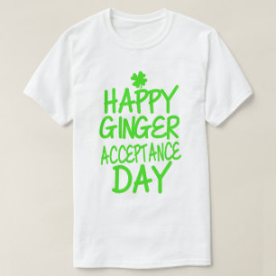 Camiseta Día feliz de la aceptación del jengibre