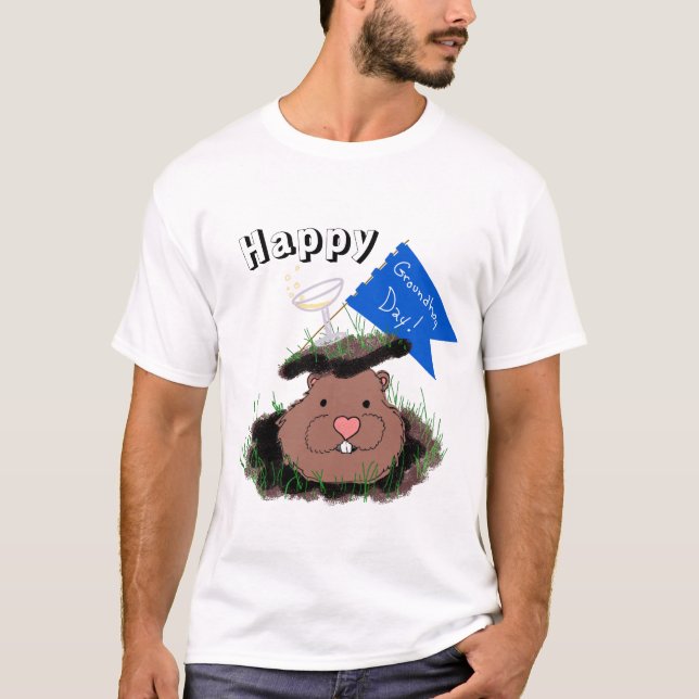Camiseta Día Feliz de la Marmota (Anverso)