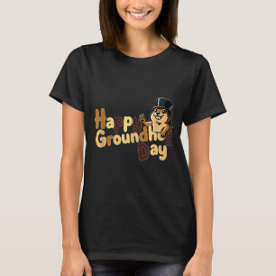 Camiseta Día Feliz de la Marmota 2 de febrero Previsión del
