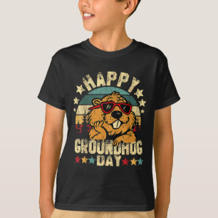 Camiseta Día Feliz de la Marmota Chistes de Marmota Soltero