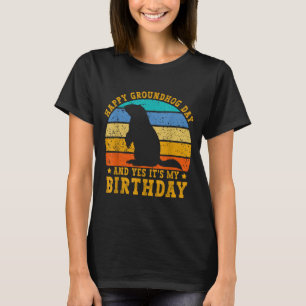 Camiseta Día Feliz de la Marmota Cumpleaños Woodchuck Graci