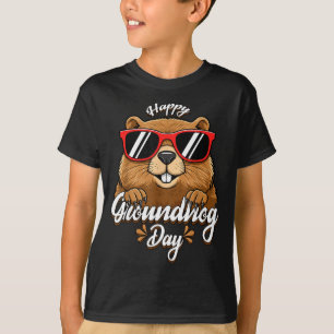 Camiseta Día Feliz de la Marmota Funny Marmota Solteros Lin