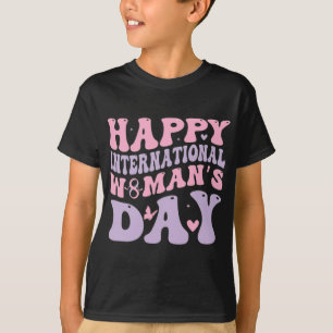 Camiseta Día Feliz de la Mujer Diseño Retro