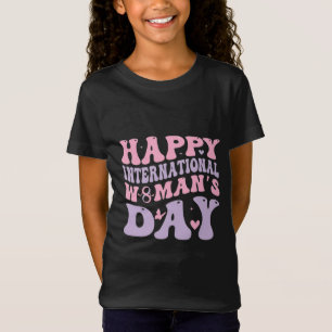 Camiseta Día Feliz de la Mujer Diseño Retro