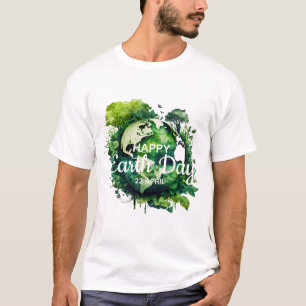 Camiseta Día feliz de la tierra celebración 2026