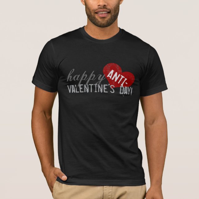 Camiseta Día feliz de las Anti-Tarjetas del día de San (Anverso)