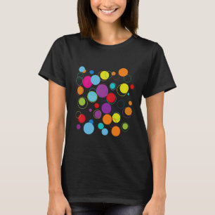 Camiseta Día Feliz de las Lunares Arte Colorido de Lunares