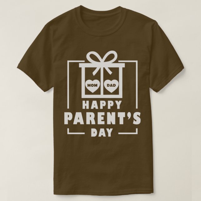 Camiseta día feliz de los padres (Diseño del anverso)