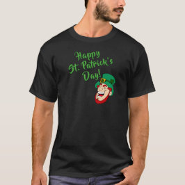 Camiseta Día Feliz de San Patricio Duende Divertido y Mágic