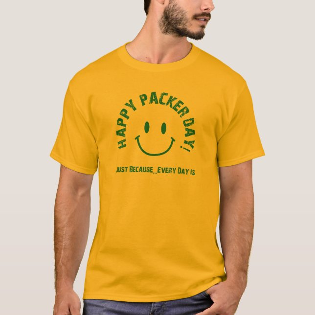 Camiseta Día feliz del embalador (Anverso)
