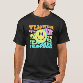 Camiseta Día Feliz del Maestro Retro Maestro Elemental Colo
