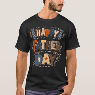 Camiseta Día Feliz del Padre Amante del Papá Colorido