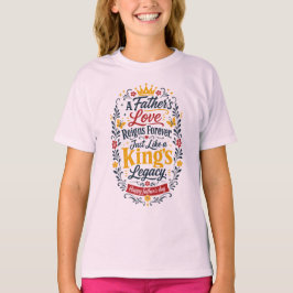 Camiseta Día Feliz del Padre Legado del Rey