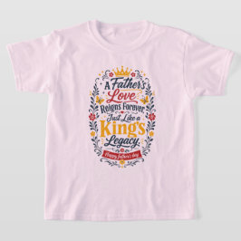 Camiseta Día Feliz del Padre Legado del Rey