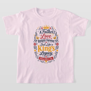 Camiseta Día Feliz del Padre Legado del Rey