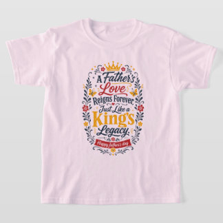 Camiseta Día Feliz del Padre Legado del Rey