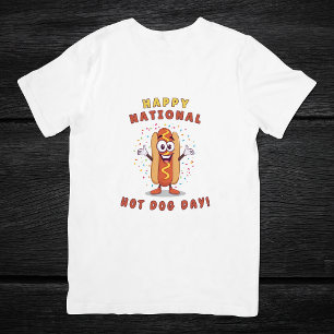Camiseta Día Feliz del Perro Caliente Hombres
