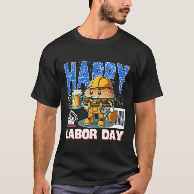 Camiseta Día feliz del trabajo (Anverso)