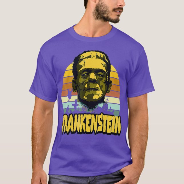 Camiseta Día Frankenstein 30 de Agosto Feliz Halloween (Anverso)