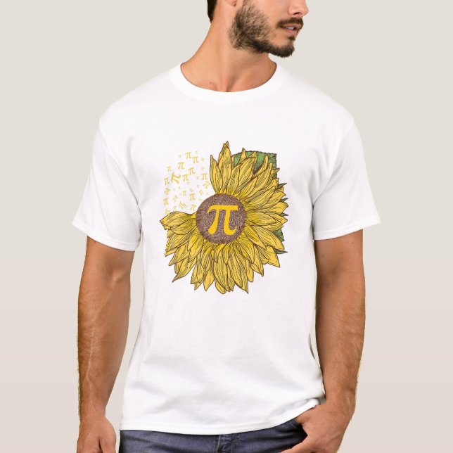 Camiseta Día Girasol 3 14 Pi Número (Anverso)