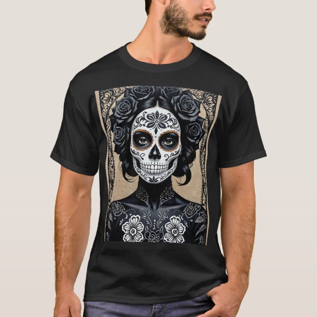 Camiseta Día gótico de la Catrina del Tee Muerto (Anverso)