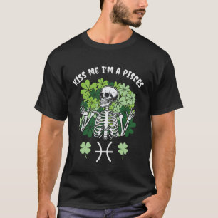 Camiseta Día gótico de San Patricio Piscis Gótico de Rótulo
