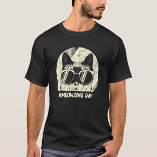 Camiseta Día Impresionante Gato Kit De Positividad Gatito C