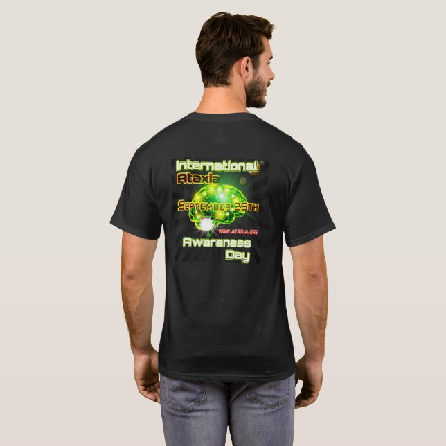 Camiseta Día Internacional de Concienciación sobre Ataxia (Reverso completo)