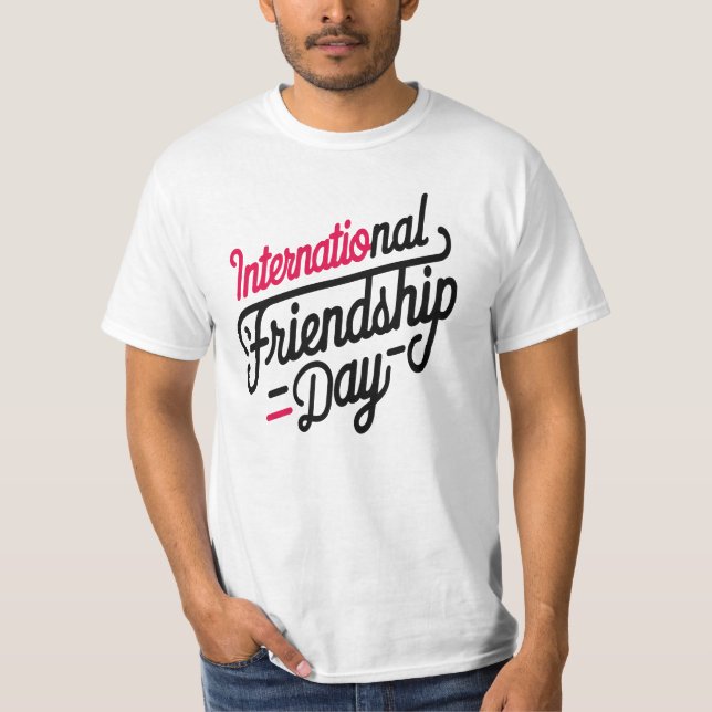 Camiseta Día Internacional de la Amistad (Anverso)