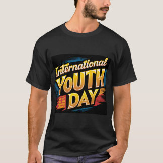 Camiseta Día internacional de la juventud, diseño de camise