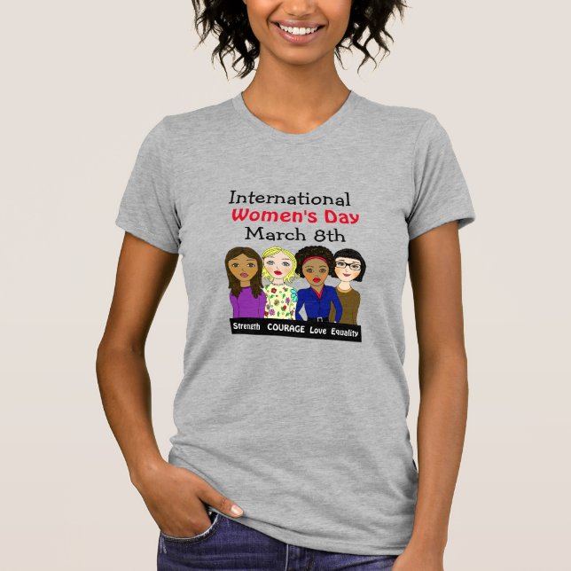 Camiseta Día Internacional de la Mujer 8 de marzo (Anverso)