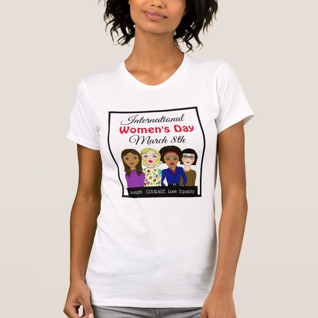 Camiseta Día Internacional de la Mujer 8 de marzo (Anverso)
