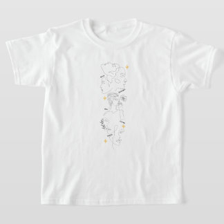 Camiseta Día Internacional de la Mujer Arte de Línea Minima