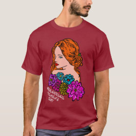 Camiseta Día Internacional de la Mujer Auburn Hair Lady Uni
