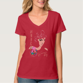 Camiseta Día Internacional de la Mujer | Cuello-V femenino