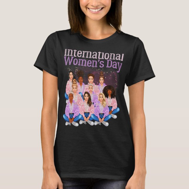 Camiseta Día Internacional de la Mujer Historia Mes de Amor (Anverso)