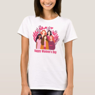 Camiseta Día Internacional de la Mujer Ilustración de Mujer