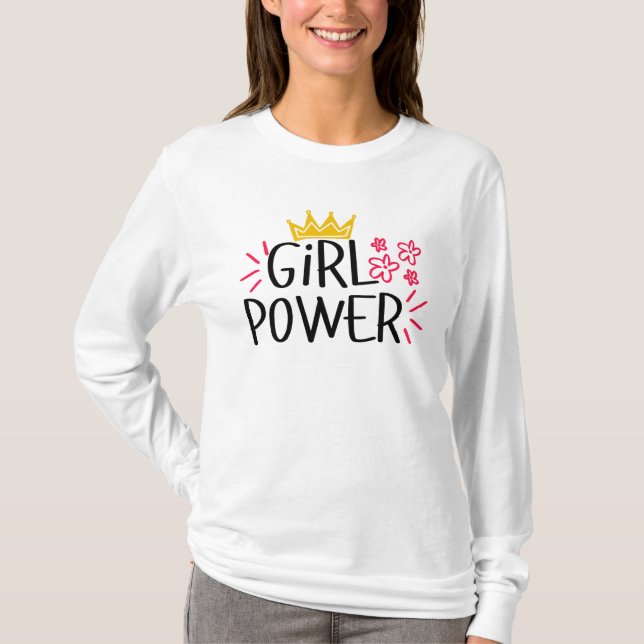 Camiseta Día Internacional de la Mujer Poder Femenino (Anverso)
