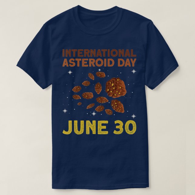Camiseta Día Internacional de los Asteroides - 30 de junio  (Diseño del anverso)