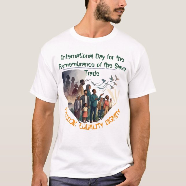 Camiseta Día Internacional de Recuerdo del Comercio de Escl (Anverso)