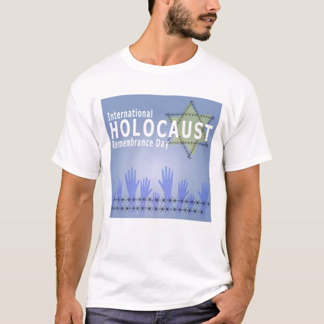 Camiseta Día Internacional de Recuerdo del Holocausto Manos (Anverso)