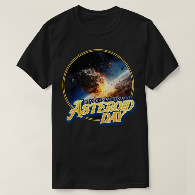 Camiseta Día Internacional del Asteroide Funny Meteor Lover (Diseño del anverso)