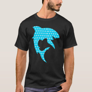 Camiseta Día Internacional del Dedo del Tiburón del Polka A