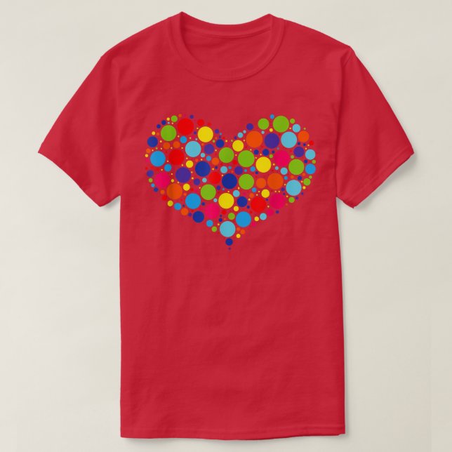 Camiseta Día Internacional del Dot Corazón 15 de Septiembre (Diseño del anverso)