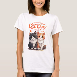 Camiseta día internacional del gato