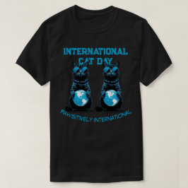 Camiseta Día Internacional del Gato - Internacional Positiv