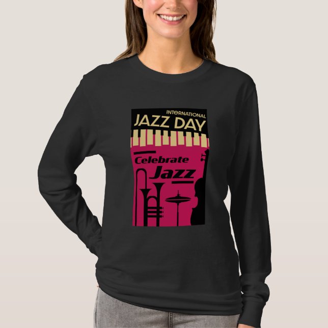 Camiseta Día Internacional del Jazz 30 de abril (Anverso)