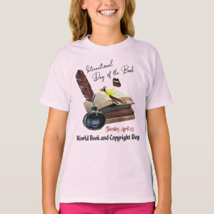Camiseta Día internacional del libro, día del libro del